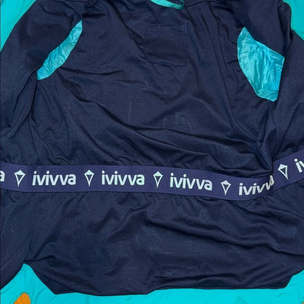 Ivivva Vibrant Blue Hooded Zip Up Jacket Size 7 - Picture 4 of 7